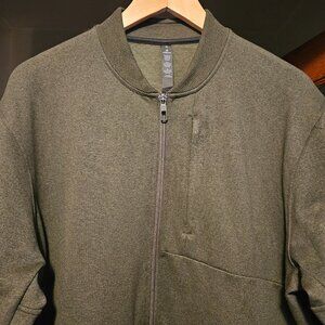 Lululemon Men’s Green Fleece Full Zip Jacket - Size XL